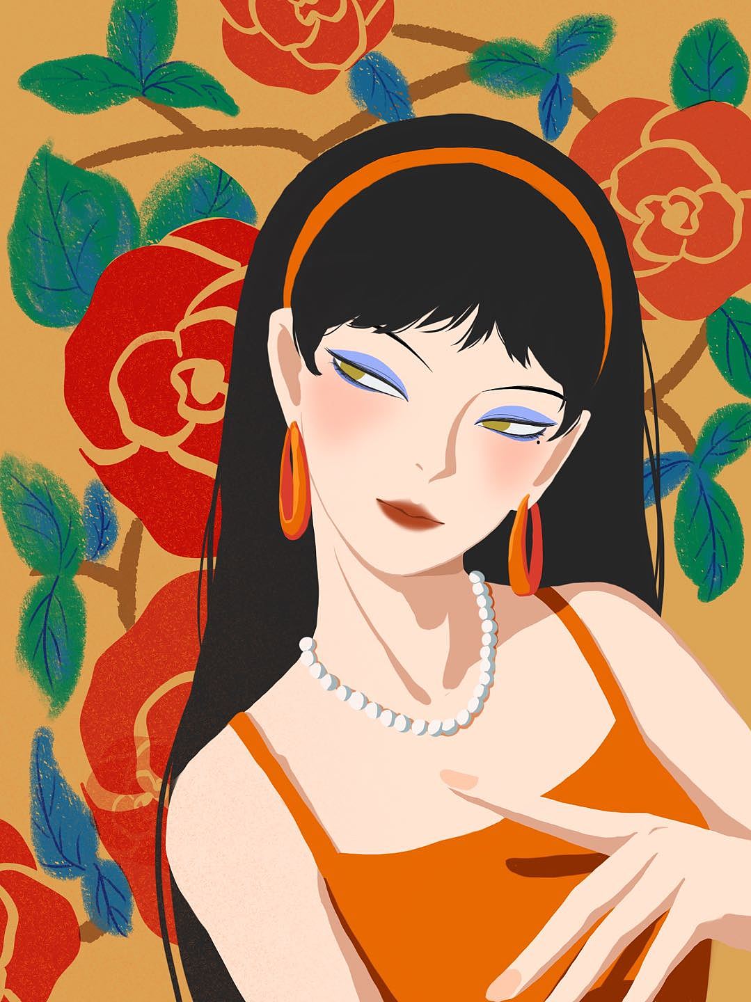 复古女郎|插画|艺术插画|木瓜丫吖 - 原创作品 - 站酷 (zcool)