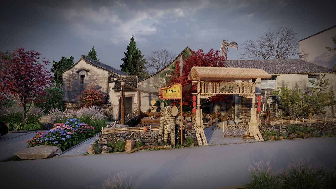 乡村公共空间设计施工