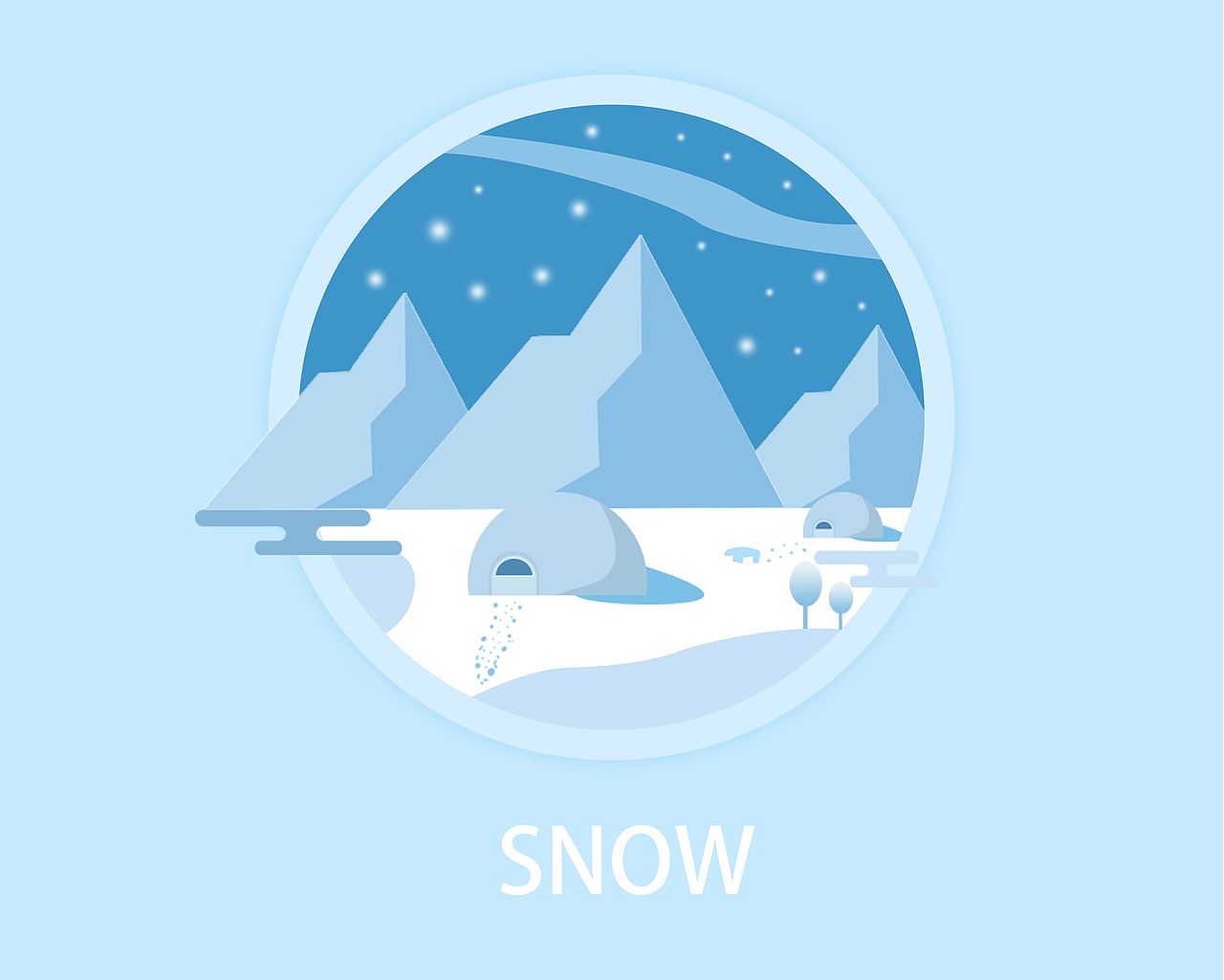 扁平化插画练习