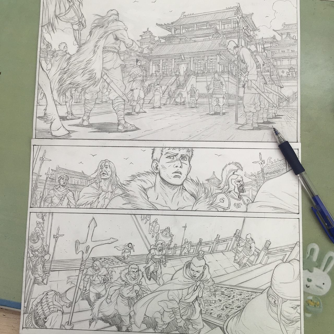 几页法国漫画铅笔草稿（图ZMzk2ODM3MDA=） - 单幅漫画 - 站酷设计师杨咩原创素材 - 站酷ZCOOL