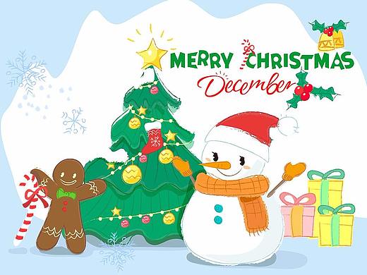 圣誕插畫(huà)（個(gè)人主頁(yè)-ZMjUxNjc5NjA=） - 商業(yè)插畫(huà) - 站酷設(shè)計(jì)師zoezt原創(chuàng)素材 - 站酷ZCOOL