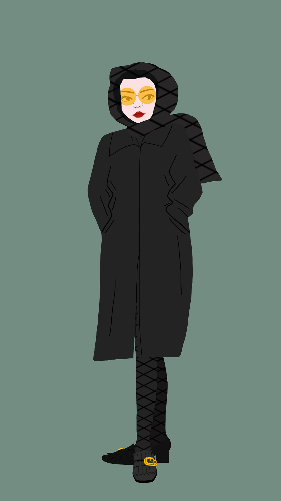 扁平插画《静态人物》|插画|商业插画|奇景插画 - 临摹作品 - 站酷