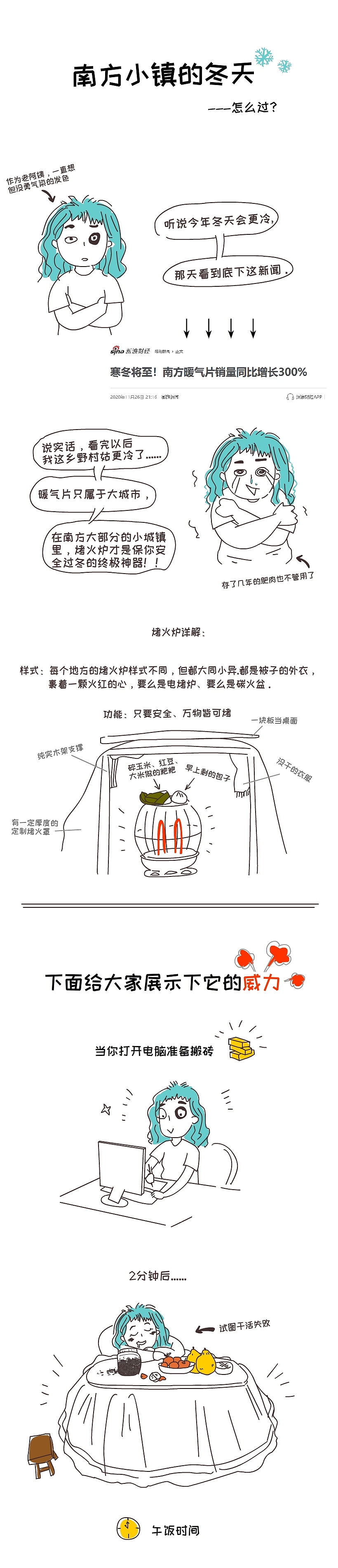 南方的冬天怎么过？（图ZMjM0MTY1MDQ0） - 短篇/格漫 - 站酷设计师一个板栗君原创素材 - 站酷ZCOOL