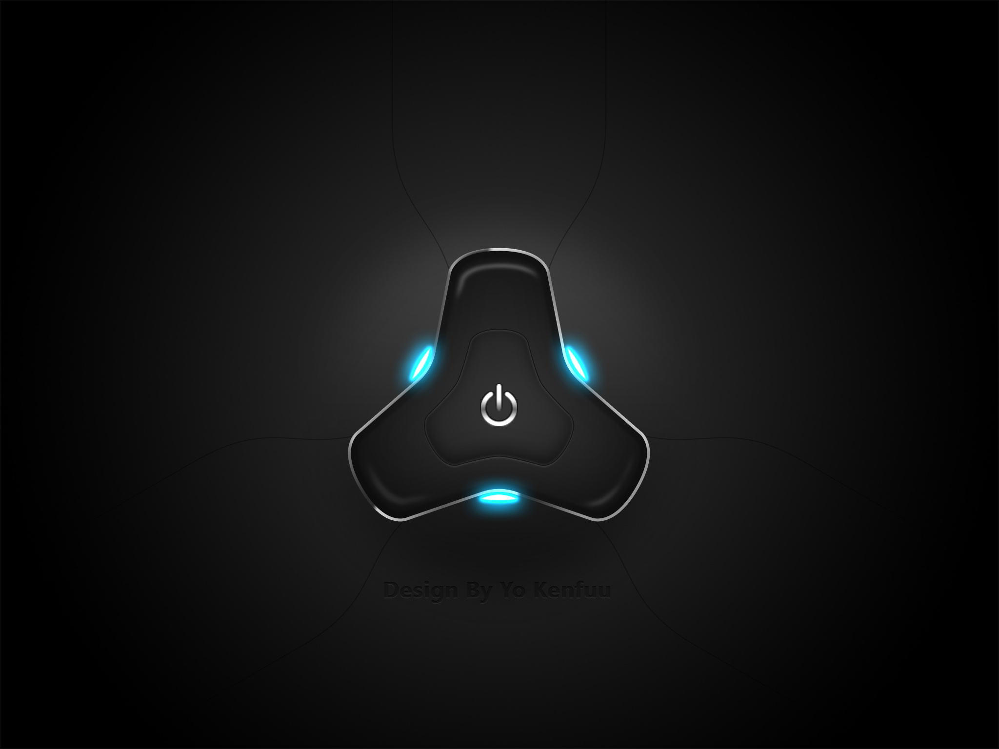 高科技电源按钮icon临摹