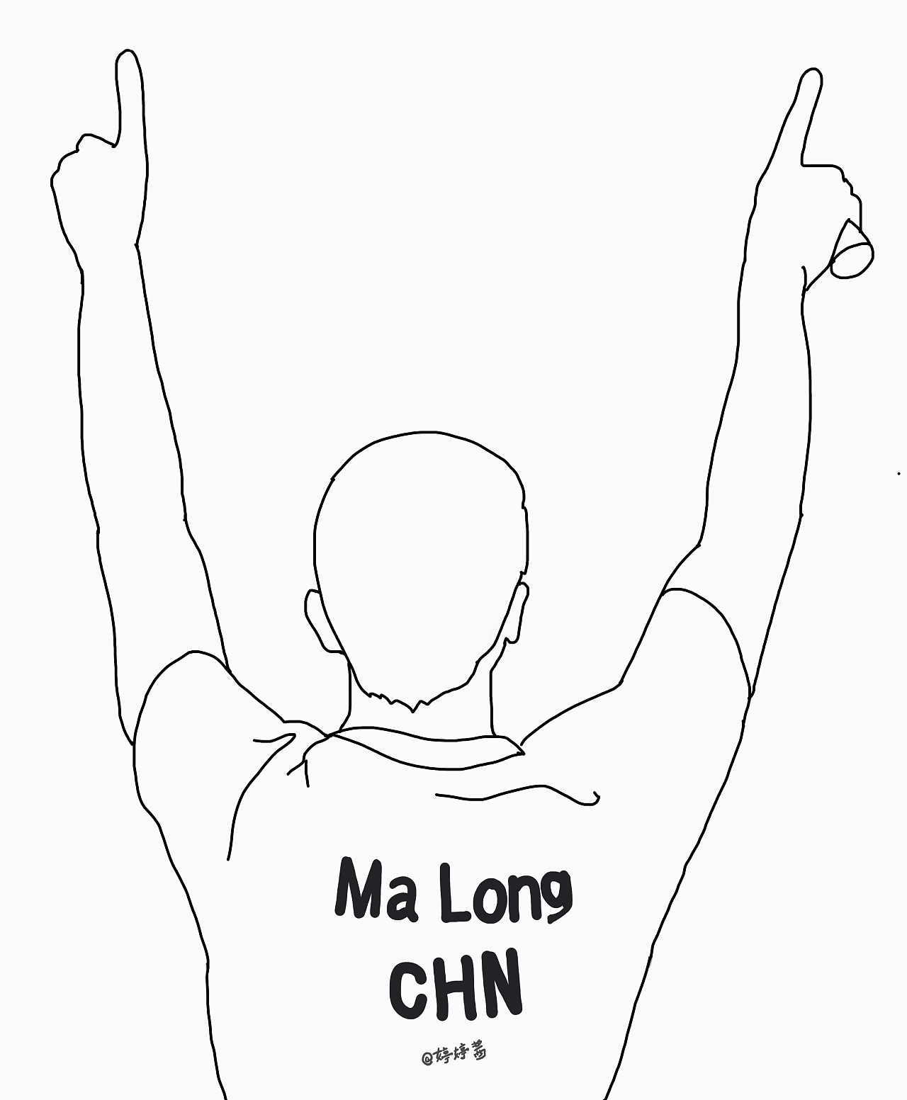 中国奥运会冠军简笔画图片