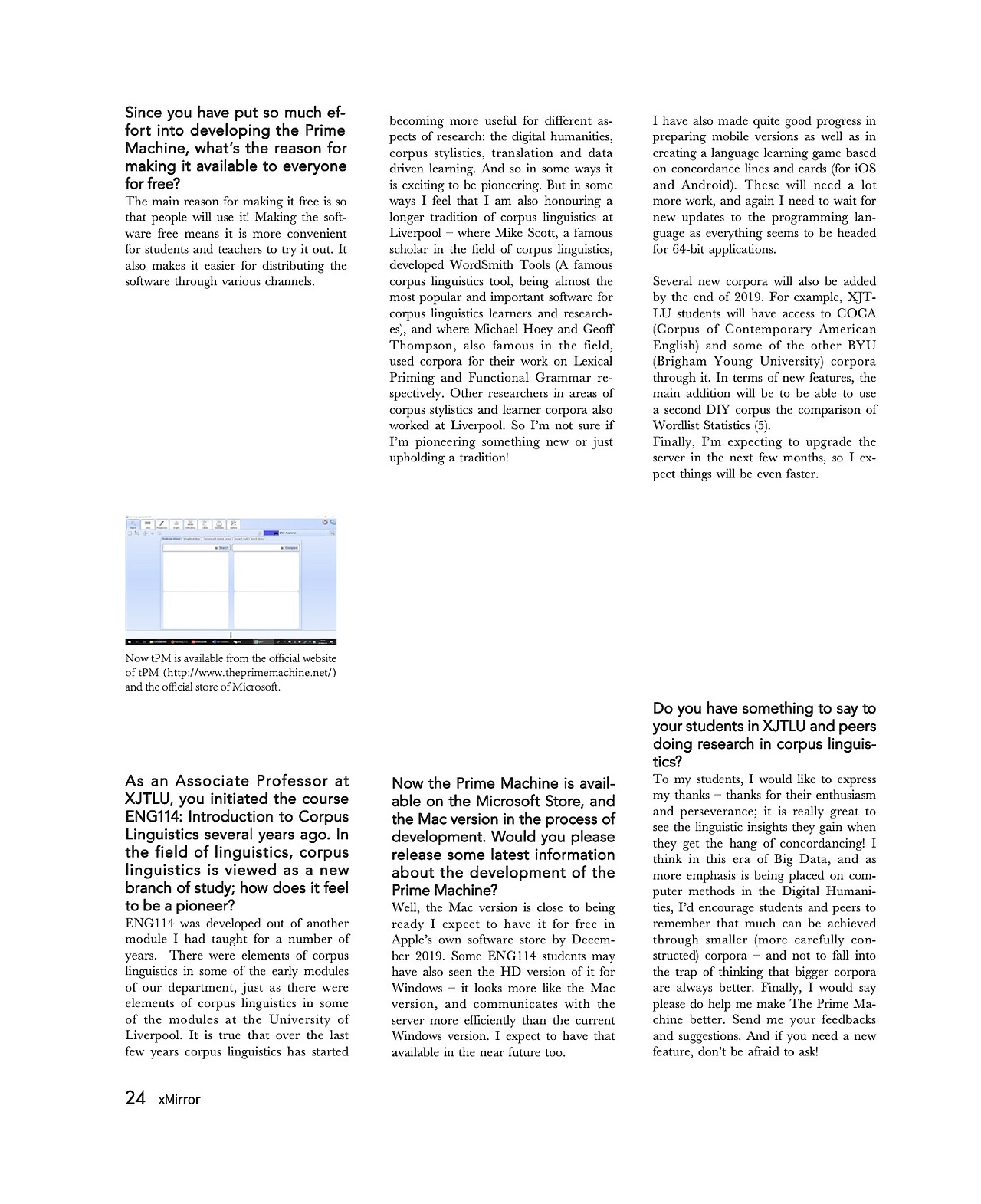 (平面设计）学生杂志 X mirror 03