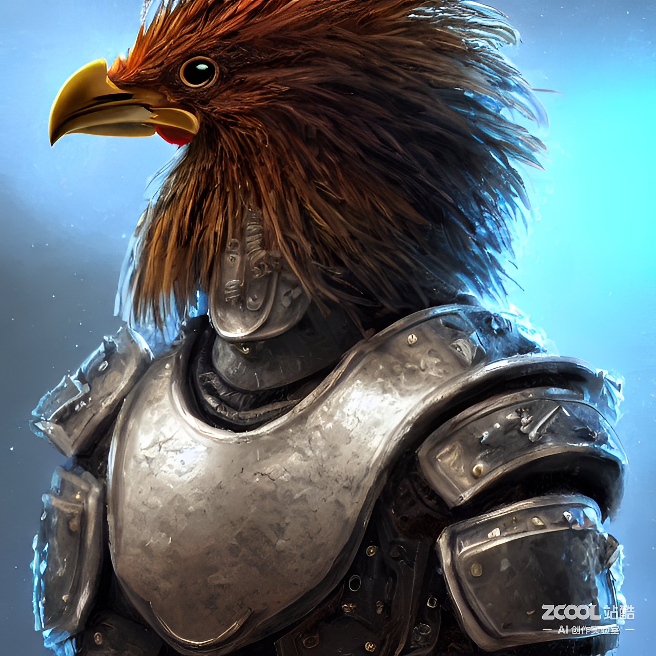 #AI创作实验室#动物穿铠甲（图ZMzIyNTY5MjMy） - AI作品 - 站酷设计师咸鱼君想翻身原创素材 - 站酷ZCOOL