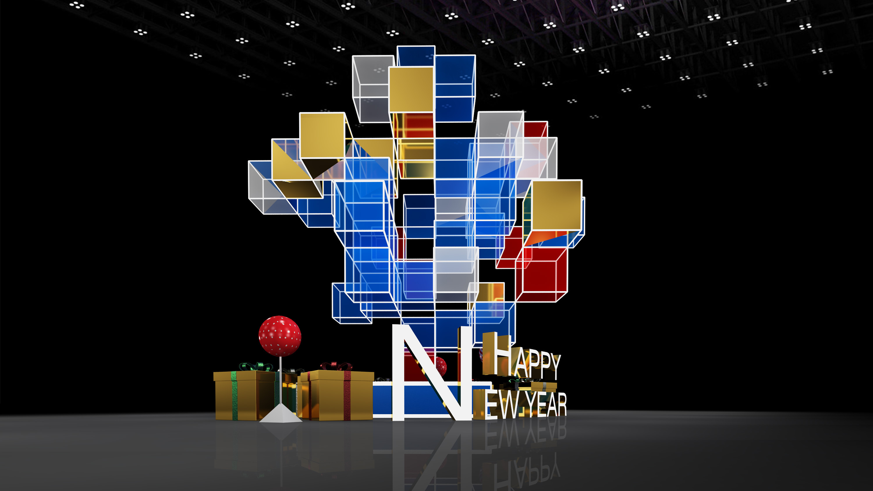 简约商场美陈dp点3d效果图,定制各类3d效果图施工图