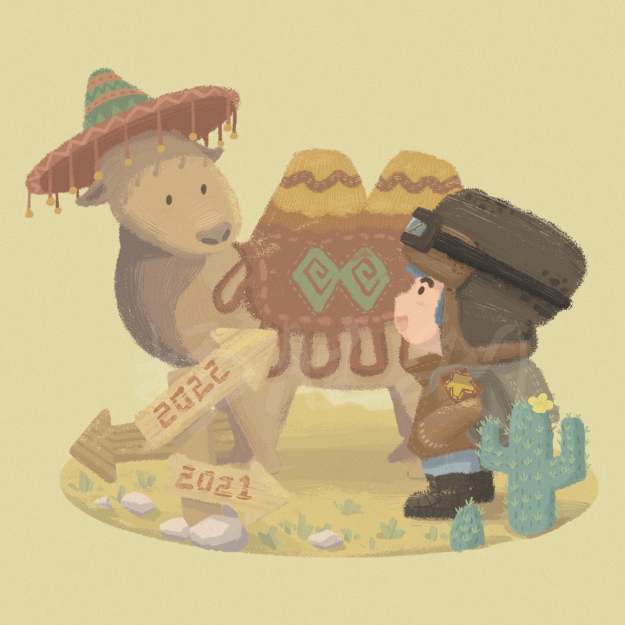 荒漠旅行系列-儿插小场景