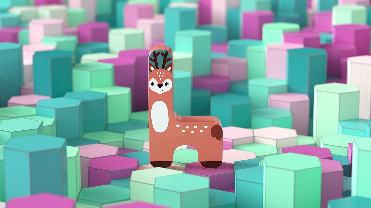 兔妈妈--可爱的动物叠叠高们