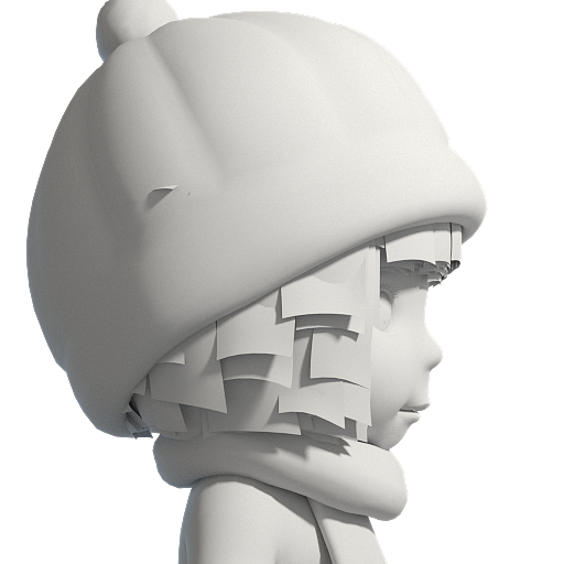 建模 三维卡通 小女孩 毕设 动画人物 三维建模