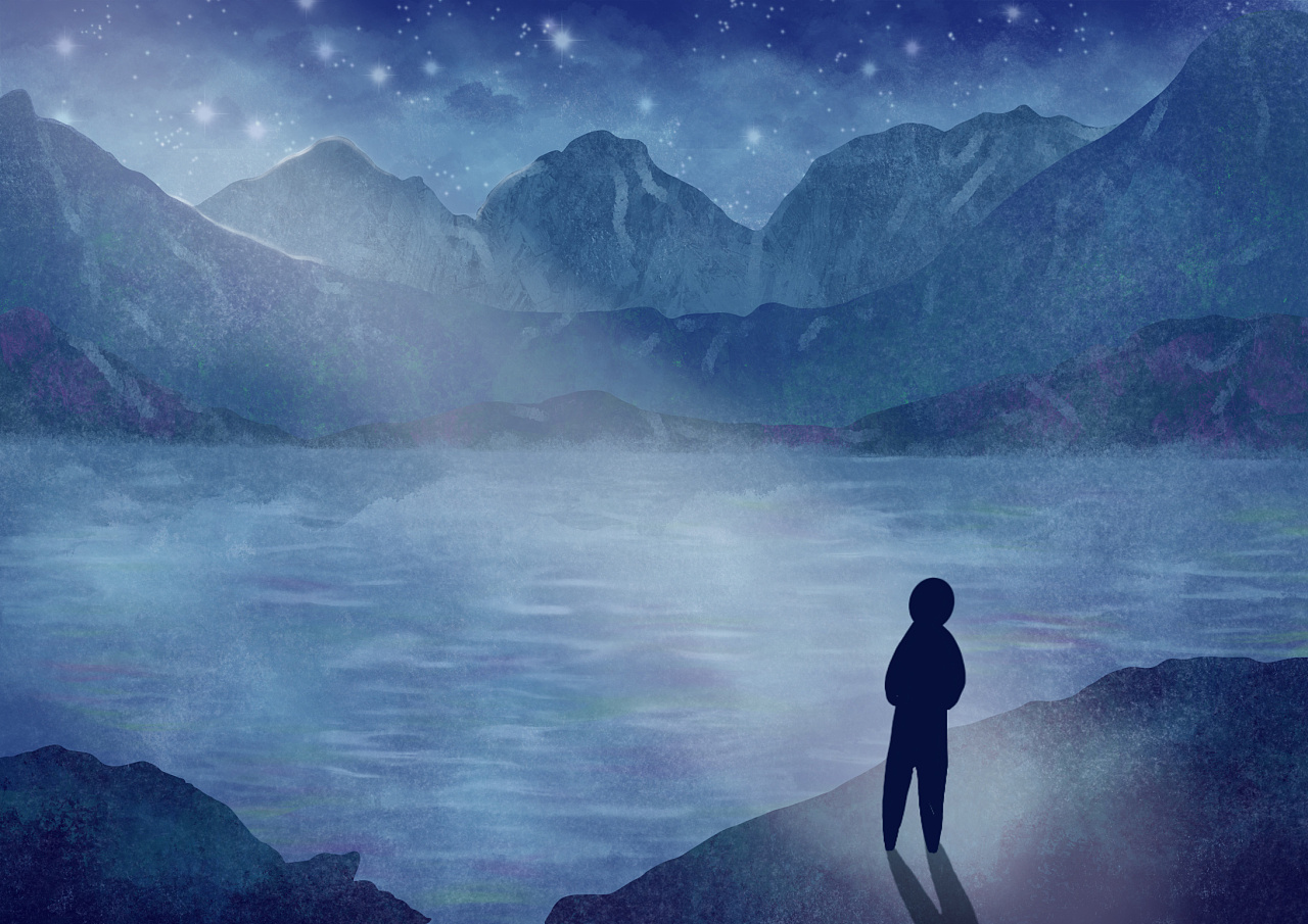 孤独|插画|艺术插画|糖峰霉 - 原创作品 - 站酷 (zcool)