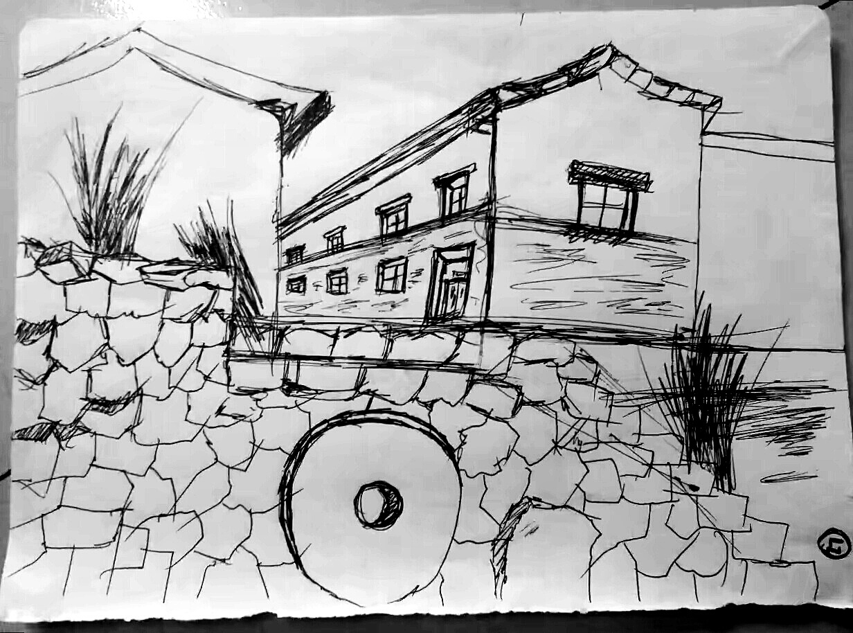 石板岩写生作品