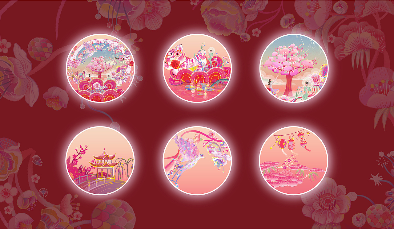 《嘉里春晓》嘉里中心kv插画合作（图ZMjkyODM1NjY0） - 商业插画 - 站酷设计师张王哲原创素材 - 站酷ZCOOL