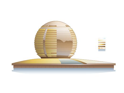 杭州地标建筑矢量插画合集