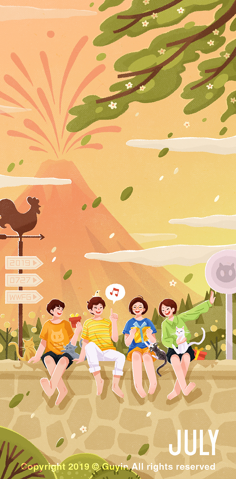 比较热的七八月（图ZMTcwODQ5MTA0） - 商业插画 - 站酷设计师昨日的Guyin原创素材 - 站酷ZCOOL