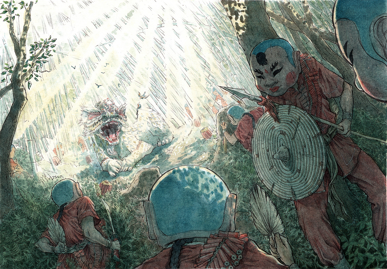 《醒魂》系列绘画作品（图ZMTgxNDAwNjg0） - 创作习作 - 站酷设计师何浩斌原创素材 - 站酷ZCOOL