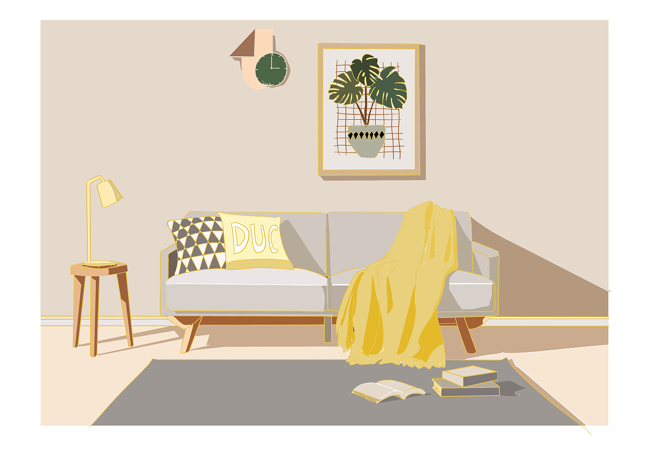 日常家居|插画|商业插画|大粒christy - 原创作品 - 站酷 (zcool)