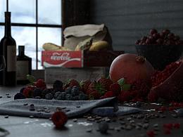 超写实静物水果