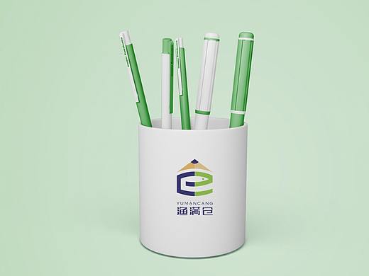 渔满仓文具用品logo设计