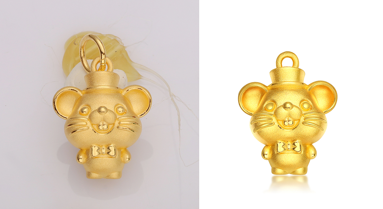 -珠宝黄金修图-老鼠硬金