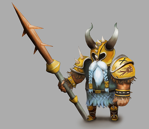 q版维京战士,感觉维京人个个都很敦实.