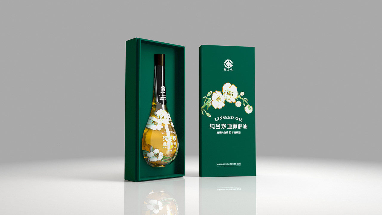 纯谷珍亚麻籽油（图ZMTgzNzg5NDAw） - 品牌 - 站酷设计师Circledrm原创素材 - 站酷ZCOOL