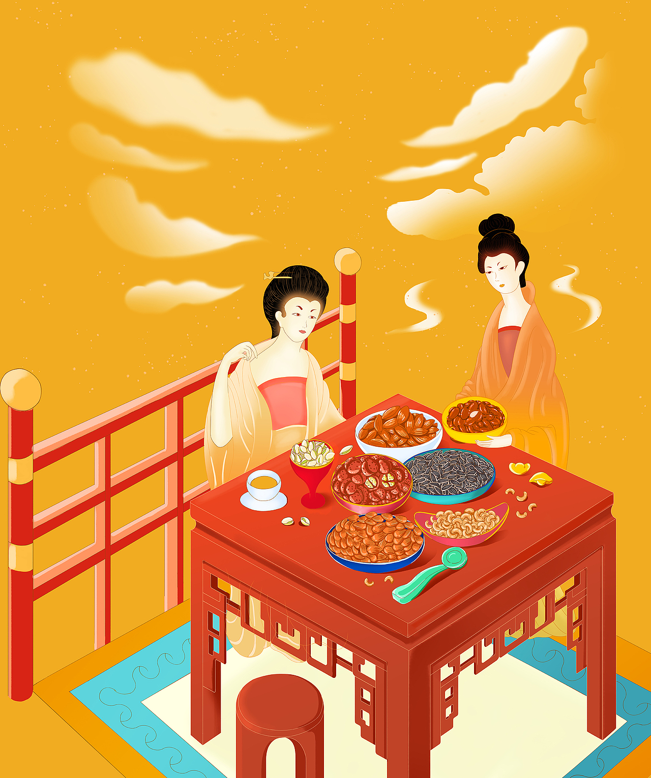 宫廷 坚果（图ZMjQ0MDMyMDQ0） - 商业插画 - 站酷设计师g199292hou原创素材 - 站酷ZCOOL