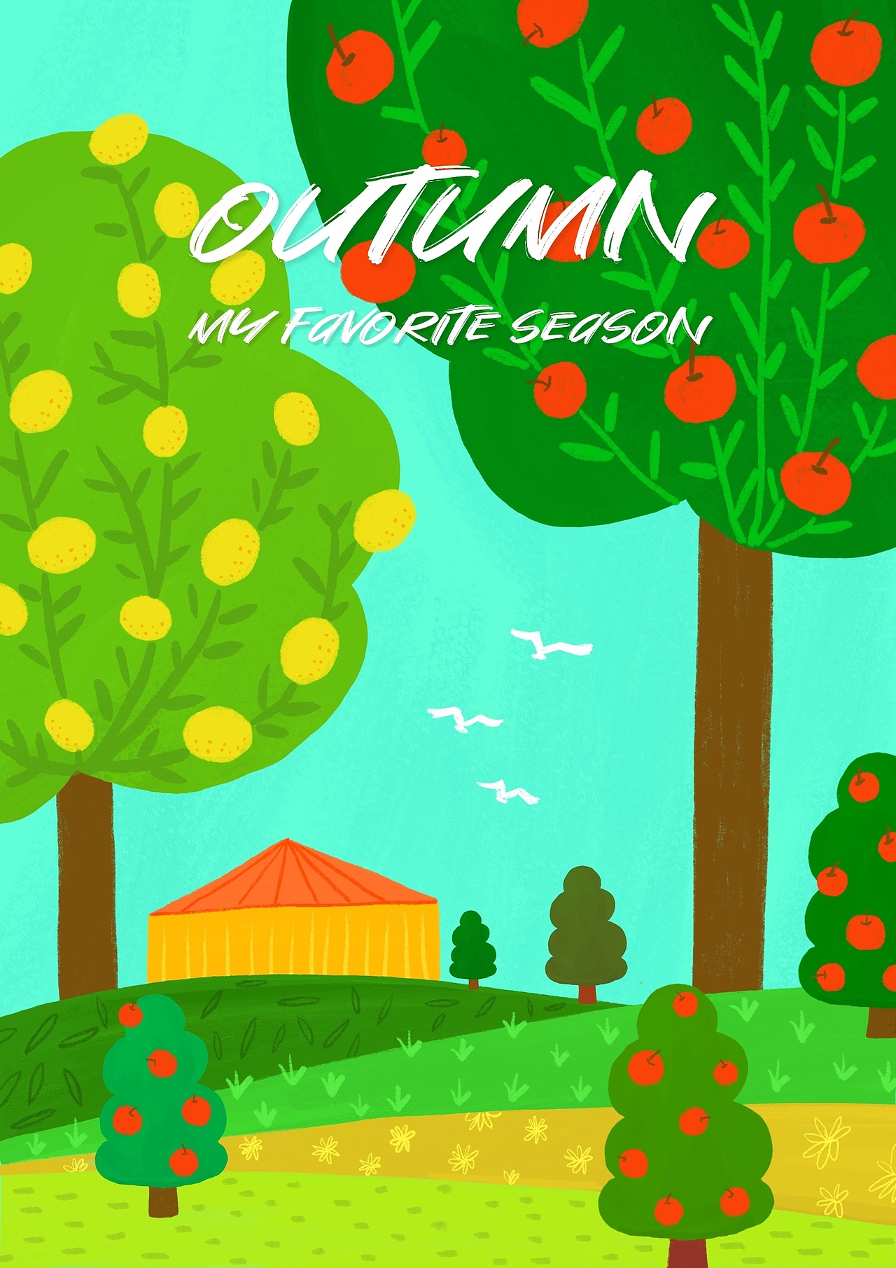 森林里的四季（图ZMjg4ODUwOTYw） - 商业插画 - 站酷设计师摇摇yaoyao原创素材 - 站酷ZCOOL