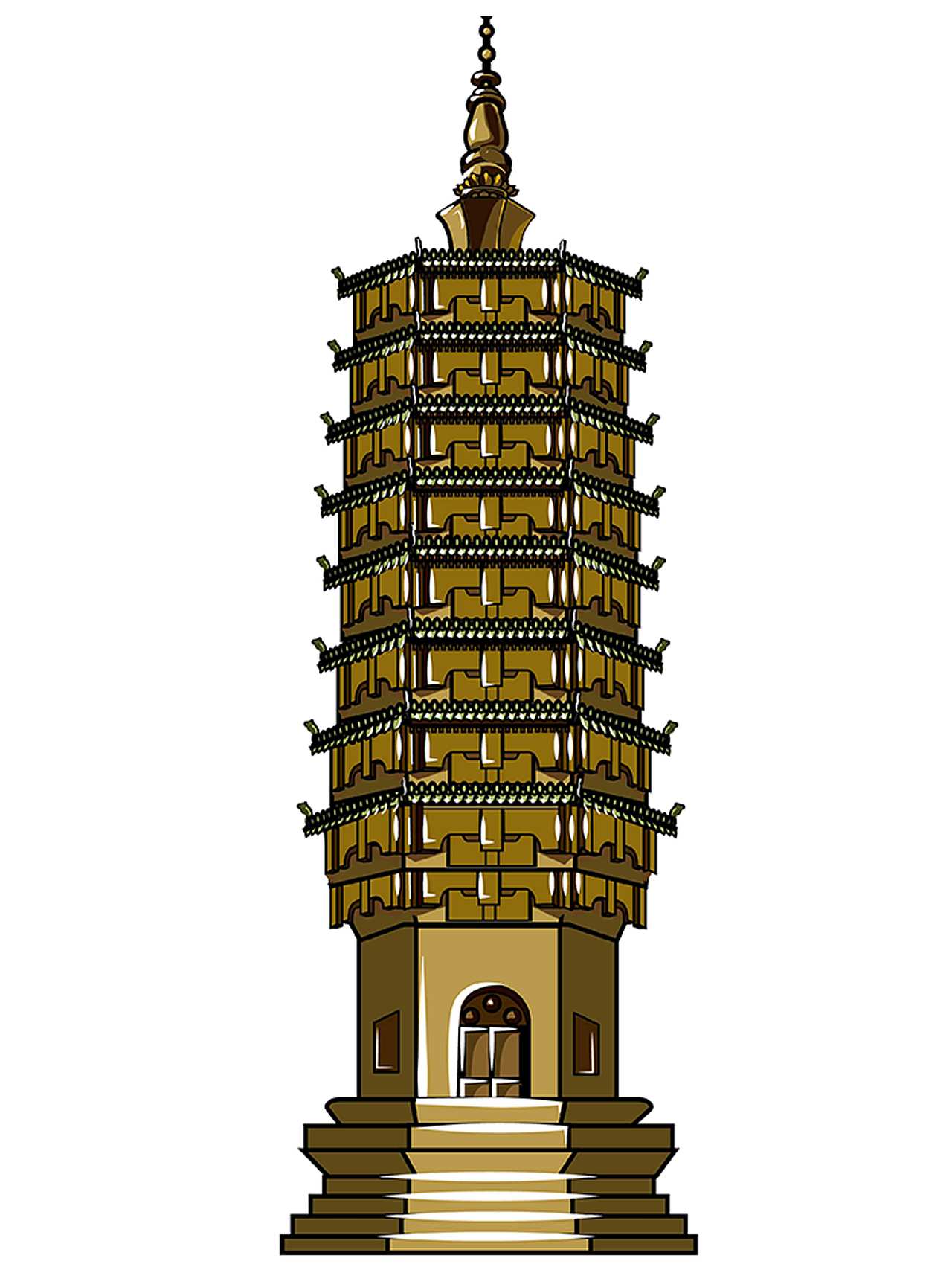 正定建筑（图ZMjE2Nzc5MjEy） - 创作习作 - 站酷设计师中国teenager原创素材 - 站酷ZCOOL