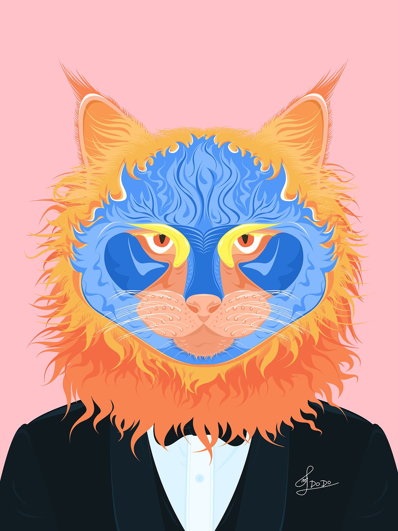 穿着西装的猫先生