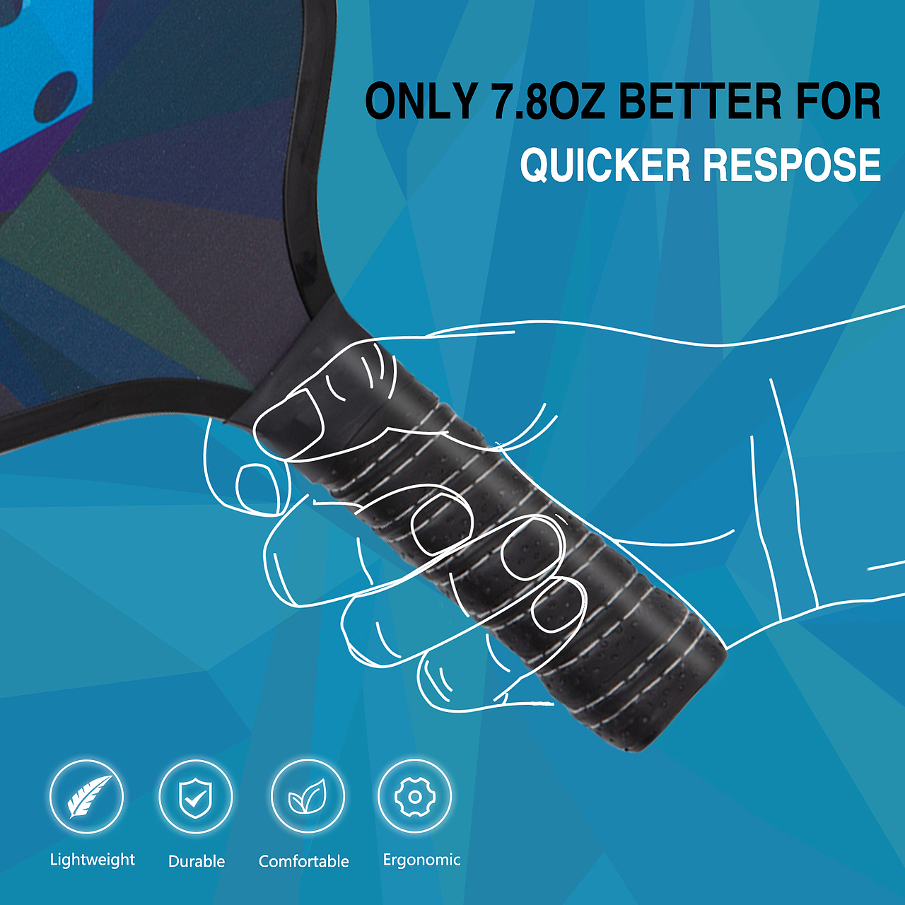 玻纤拍运动产品亚马逊主图