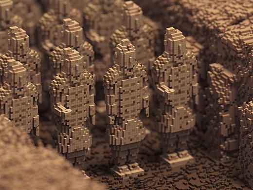 Magicavoxel 体素兵马俑