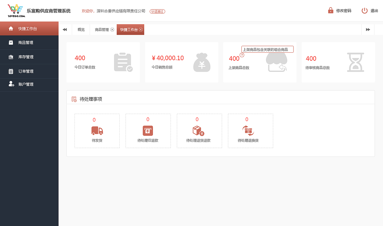 电商后台系统
