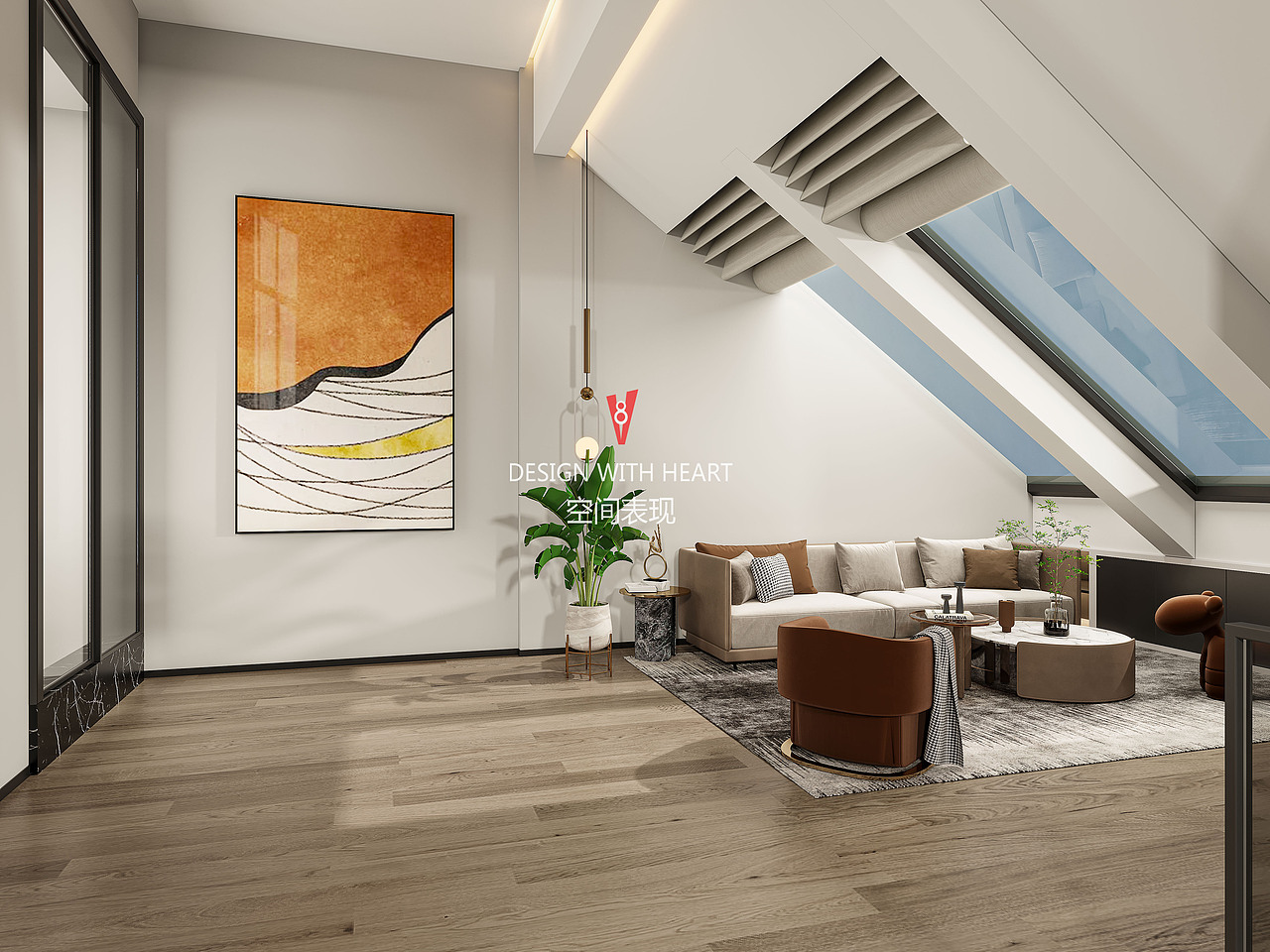 V8空间表现 | 公寓住宅设计（图ZMjkwNzA4NTI0） - 家装设计 - 站酷设计师V8空间表现原创素材 - 站酷ZCOOL