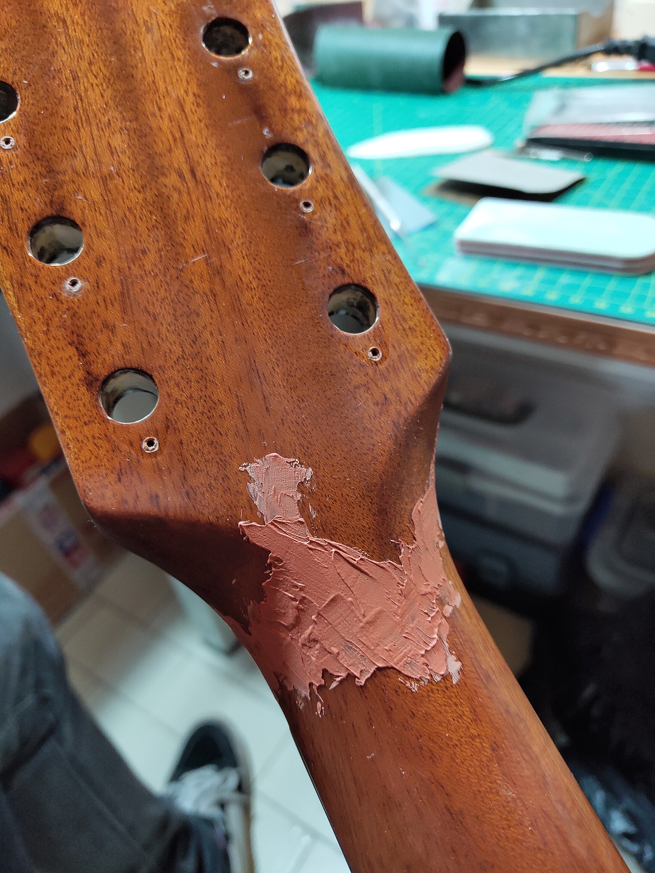 木吉他断头修复