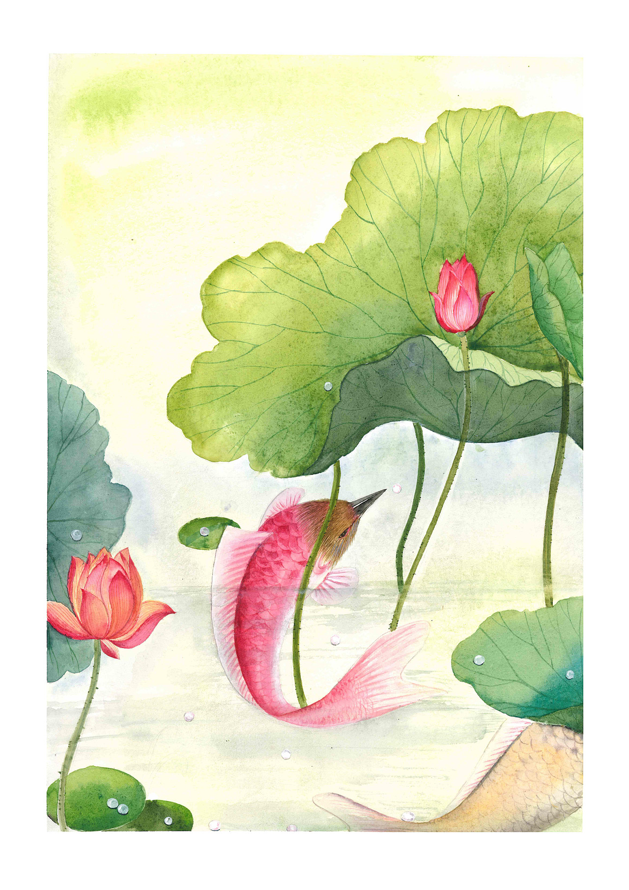 《山海经》插画设计（水彩）（图ZMTUyNTg3MTQ0） - 创作习作 - 站酷设计师宁兮原创素材 - 站酷ZCOOL