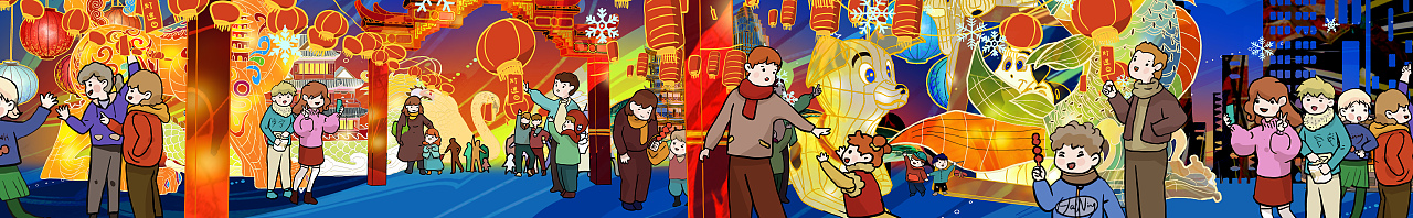 AYAN的脑花籽|浙江海宁市地铁车厢贴图插画设计