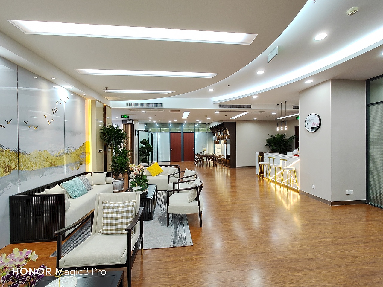 中国银行永清街支行vip楼层设计实景和效果图