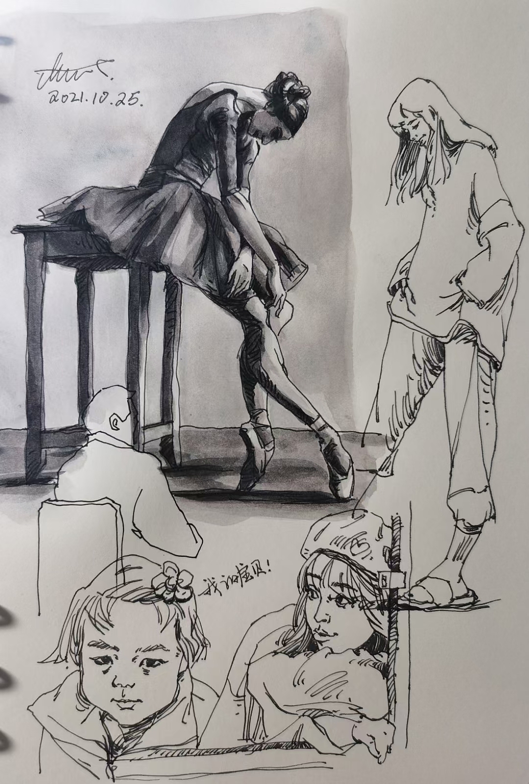 近日速写（图ZMjgxNDkwMzA4） - 绘画 - 站酷设计师张晓睿原创素材 - 站酷ZCOOL