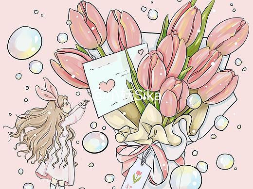 郁金香之梦（个人主页-ZNTg4NjM5MDg=） - 创作习作 - 站酷设计师小妖Sika原创素材 - 站酷ZCOOL