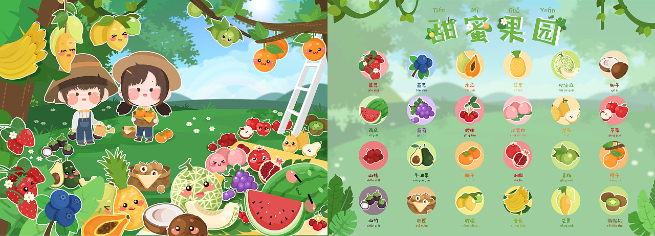 毕业设计·《儿童识物》插画设计