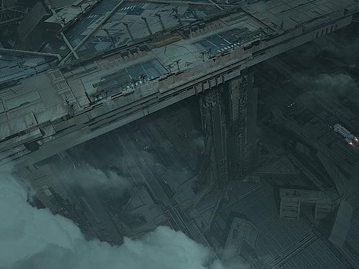 Foggy harbor