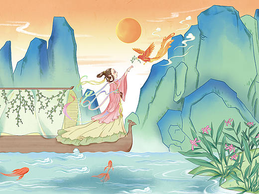 华为创意壁纸大赛《九歌·湘水之约》