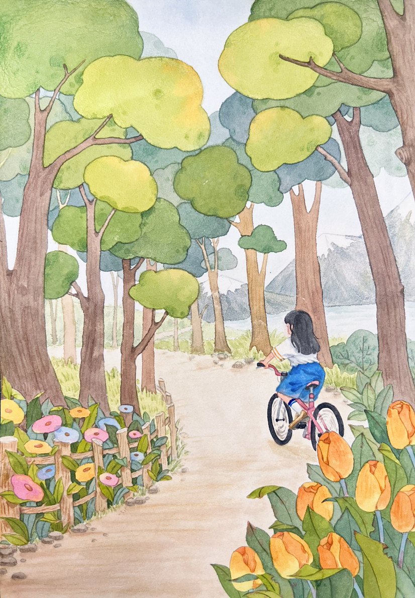 天气真好,一起出去骑车吧