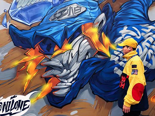 江小白just battle国际街舞赛事商业合作涂鸦