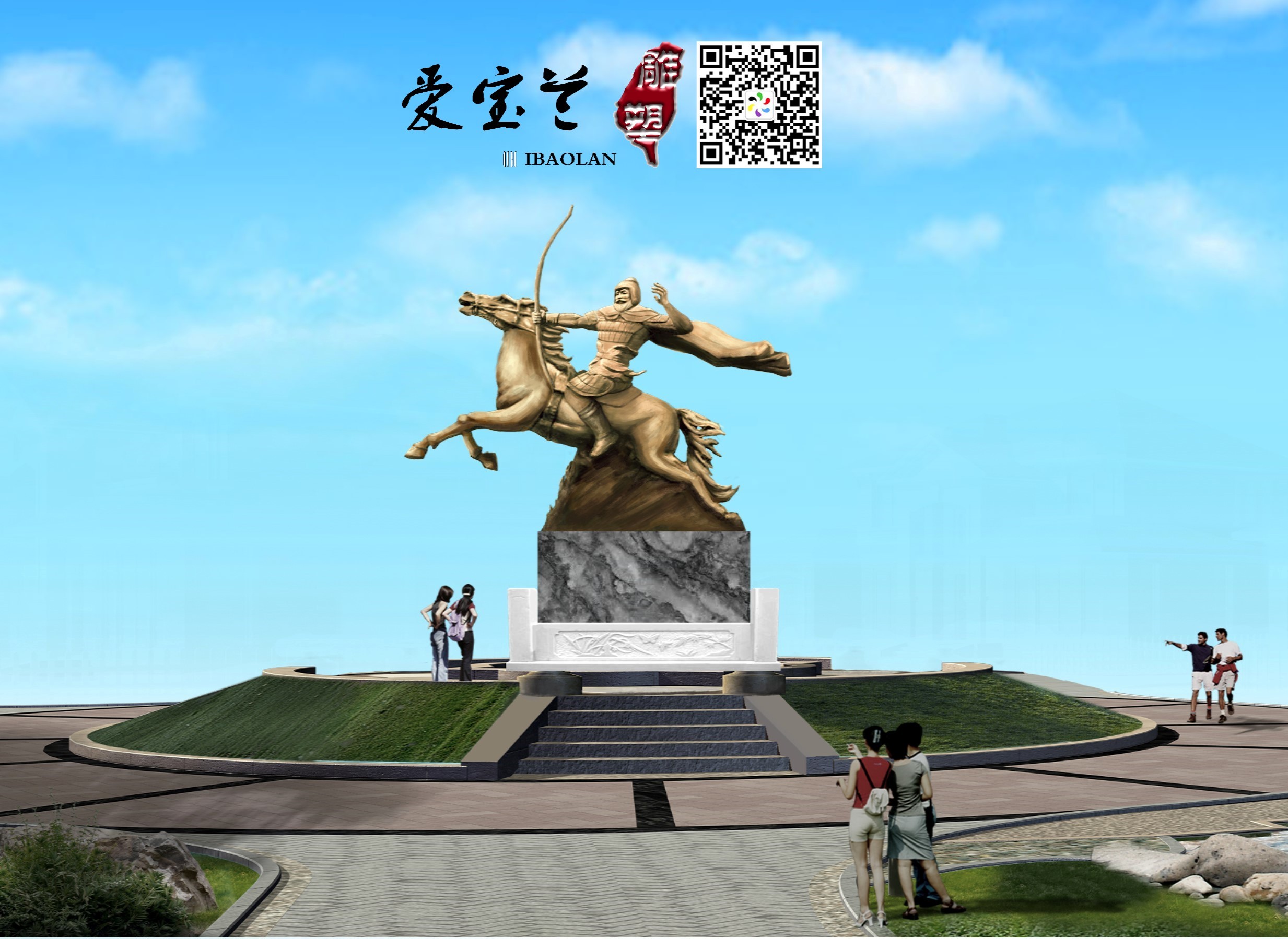 雕塑原创设计效果图