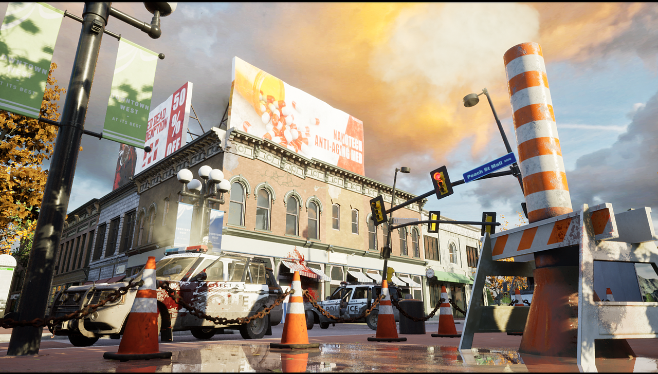 UE4场景练习:Downtown West