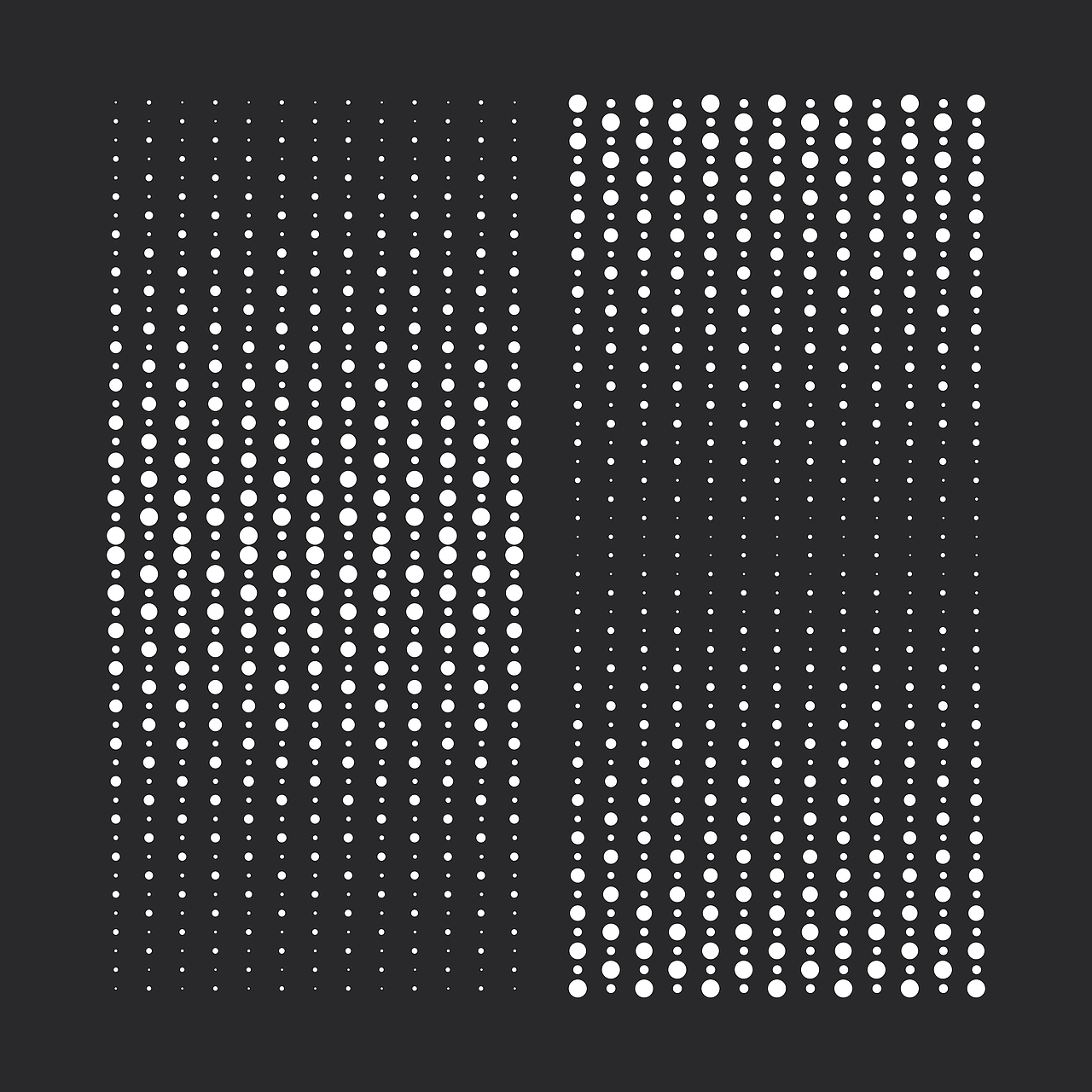 点-点的大小变化会有一种空间感