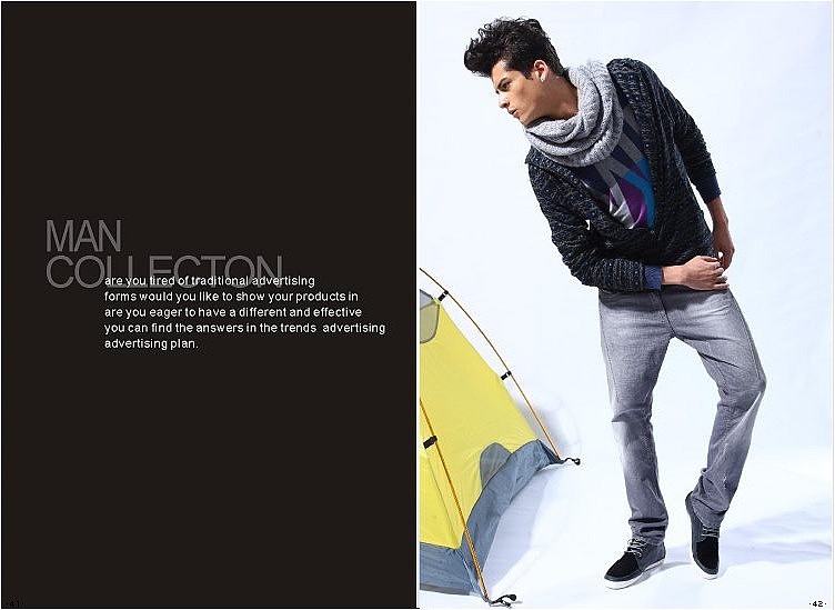 卡宾男装服饰时尚男士画册设计画报节奏色彩视觉流程排版男装画册时尚画册